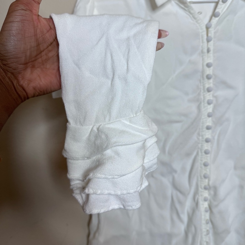 Soft Surroundings Sonnet Poet Button Down Blouse View 6
